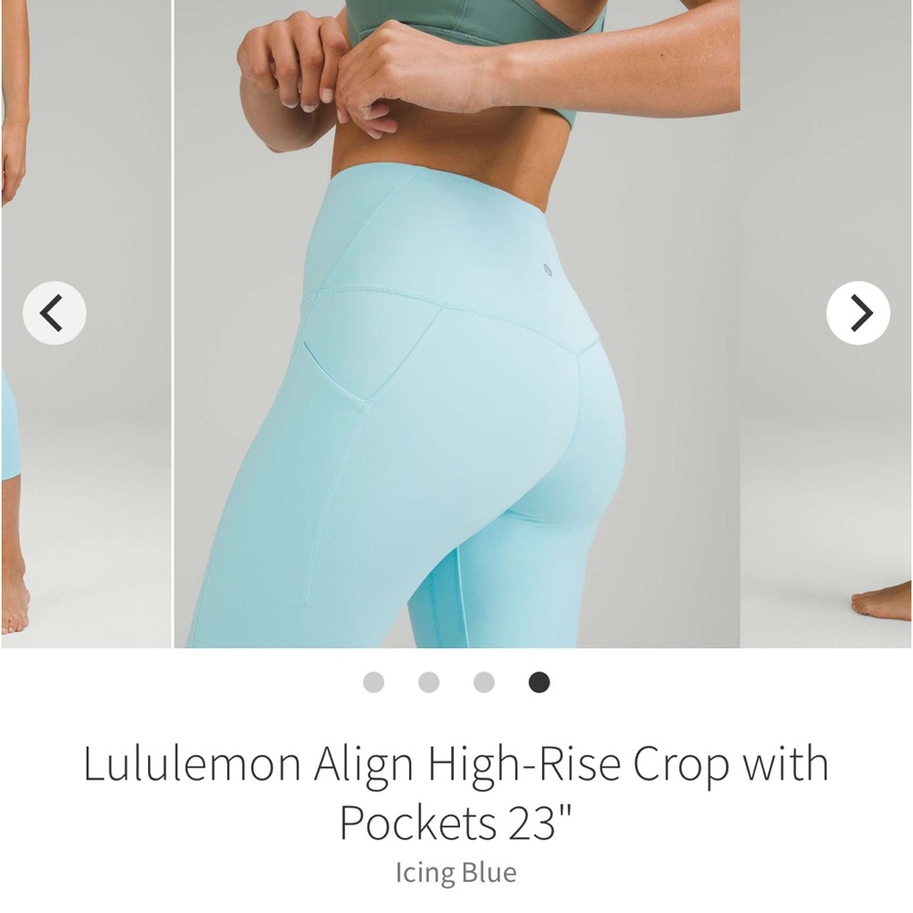 lululemon athletica Light Blue Align Crop Pants - Picture 4 of 9